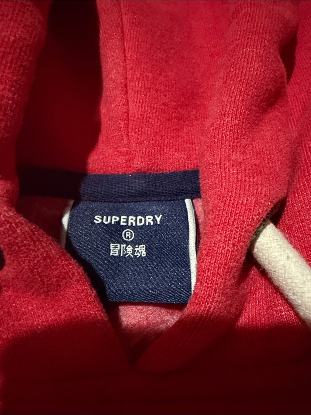 Superdry Rouge Red Track & Field Hoodie size XL - Picture 2 of 9